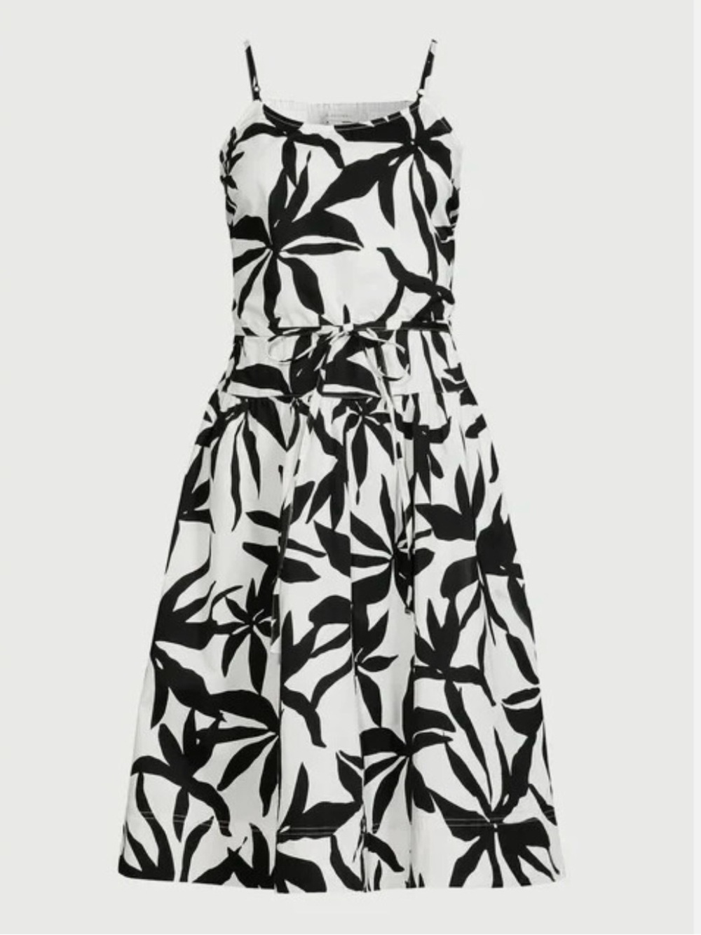 🖤🤍Black & White Leaf Print Sundress🖤🤍